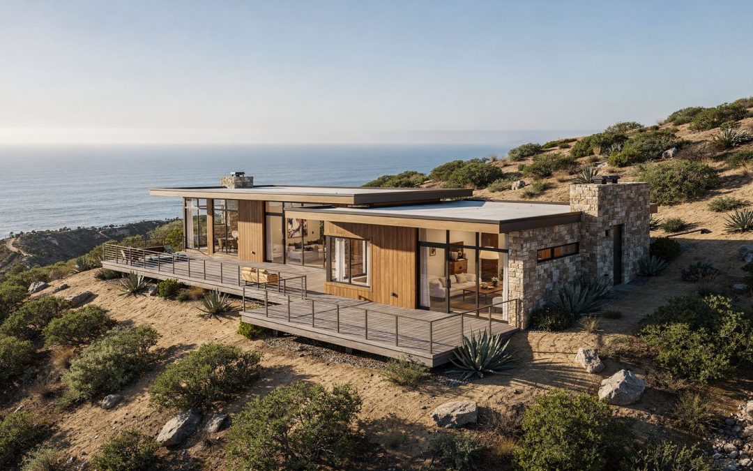 Aerial and Site-Context Renderings for Hillside and Coastal Lots